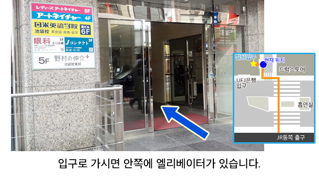 Arrival to the building entrance.